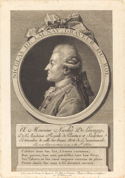 ニコラ・ドローネ 作： François Huot after Augustin de Saint Aubin
