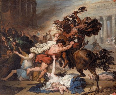 1824年のローマの研究によるエルサレムの破壊 作： François Joseph Heim