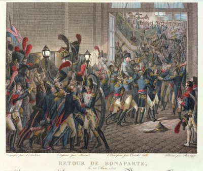 1815年3月20日、ナポレオン1世（1769-1821）のチュイルリーへの帰還 作： François Joseph Heim