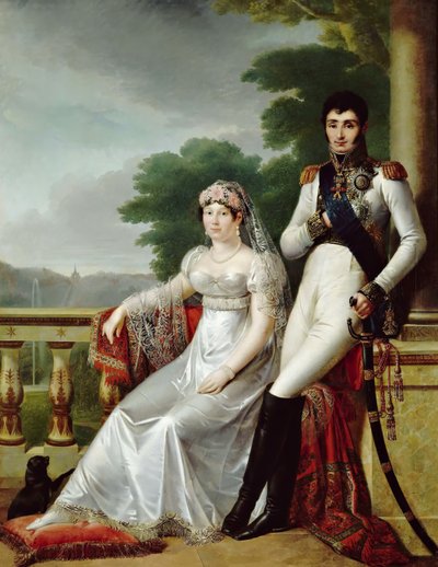 ウェストファリアの王と女王としてのジェローム・ボナパルトとヴュルテンベルクのカタリーナ 作： François Joseph Kinson