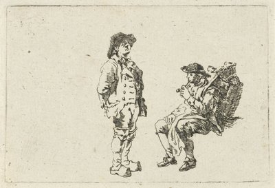 農夫とパイプ喫煙者 作： François Joseph Pfeiffer (II)