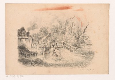 橋のある風景 作： François Joseph Pfeiffer (II)