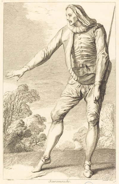 スカラムーシュ 作： François Joullain after Claude Gillot