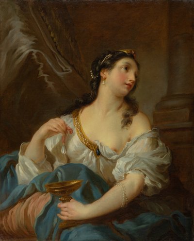 クレオパトラ、1722～1724年頃（キャンバスに油彩） 作： François Le Moyne