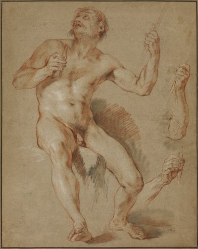 ヘラクレス座、ヘラクレスとオンファレの習作 作： François Le Moyne