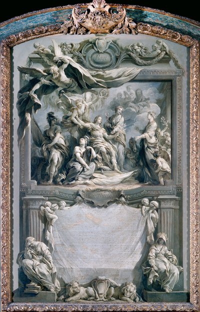 ルイ15世はヨーロッパに平和を与える 作： François Le Moyne