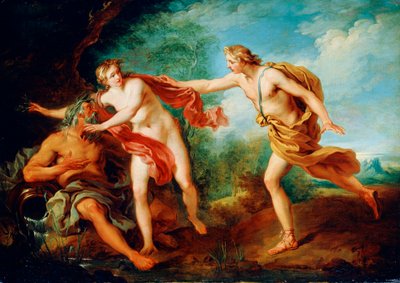 アポロとダフネ、18世紀 作： François Lemoyne