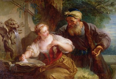好色な提案、1725年 作： François Lemoyne
