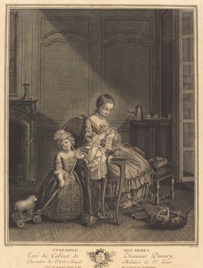 母親たちの例 作： François Lucas after Etienne Jeaurat
