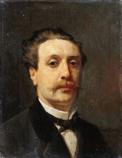 ガイ・ド・モーパッサンの肖像 作： François Nicolas Auguste Feyen Perrin