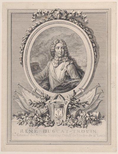 国王海軍中将、ルネ・デュゲ・トルーアンの肖像、1765～1807年。 作： François Nicolas Barthélemy Dequevauviller