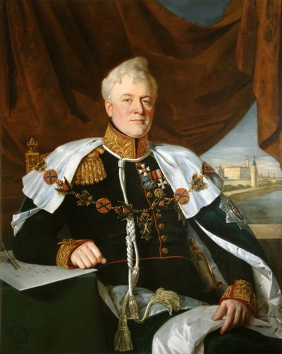 ドミトリー・ウラジミロヴィチ・ゴリツィン王子の肖像 1771-1844, 1835 作： François Nicolas Riss