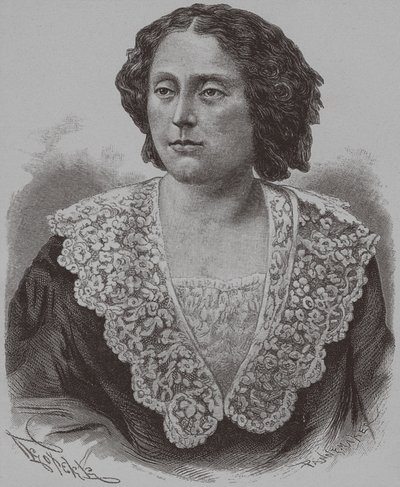 ニーノ王女の肖像Aleksandrovna GriboyedovanéeChavchavadze、1886 作： François Pannemaker