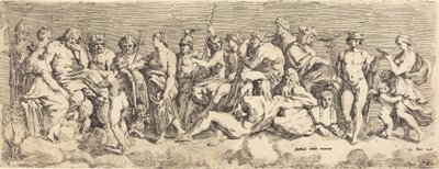 オリンピアへのプシュケの入場 作： François Perrier after Raphael