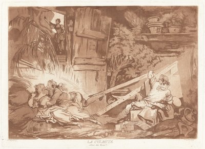 タンブル 作： François Philippe Charpentier after Jean Honoré Fragonard, published by Pierre François Basan