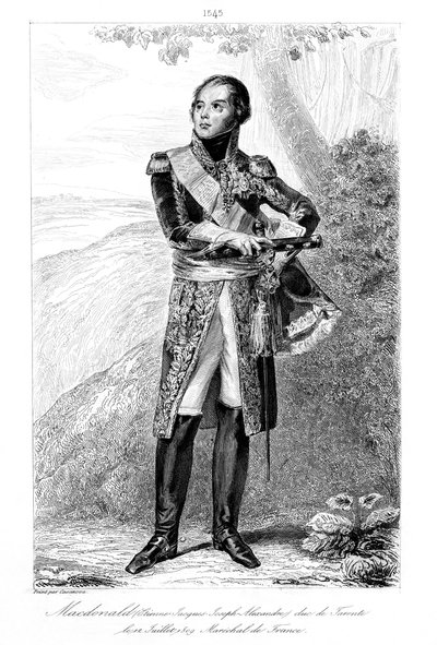 エティエンヌジャック-ジョセフ-アレクサンドルマクドナルド1765-1840、ターラント公爵、フランス元帥、1839年。 作： François Pigeot