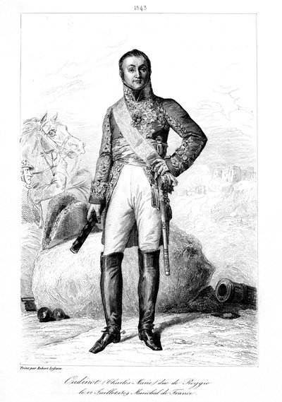 ニコラスチャールズウディノ1767〜1847、レッジョ公爵、フランス元帥、1839年。 作： François Pigeot