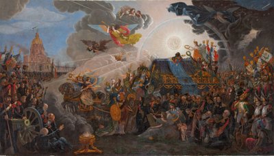 1840年、ナポレオンの灰の返還の寓話。 作： François Trichot
