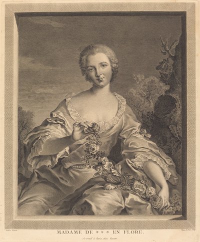 フローラのXXX夫人 作： François Voyez after Jean Marc Nattier