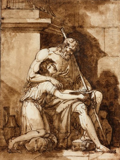 ベリサリウス、18世紀から19世紀初頭の終わり。 作： François Xavier Pascal Fabre