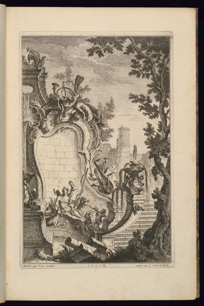 ダイアナの噴水のデザイン 作： François de Cuvilliés the Elder