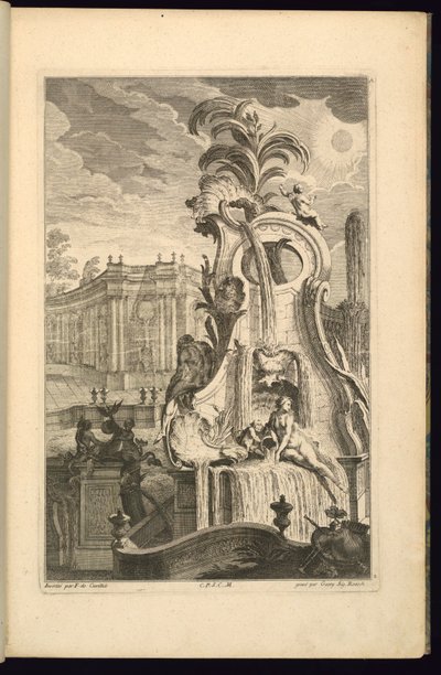 ヴィーナスの噴水のデザイン 作： François de Cuvilliés the Elder