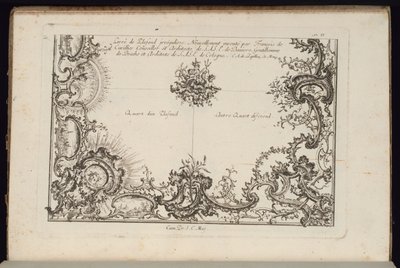 天井の 4 分の 2、不規則な天井の新しい本 作： François de Cuvilliés the Elder