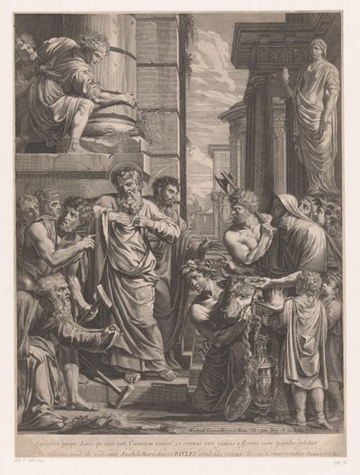 リストラのパウロとバルナバ 作： François de Poilly (I)