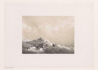 遭難した船を砂丘で見守る人々 作： Frans Arnold Breuhaus de Groot