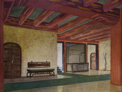 ホテルの前庭（カラーリソ） 作： Frans Arnold Breuhaus de Groot