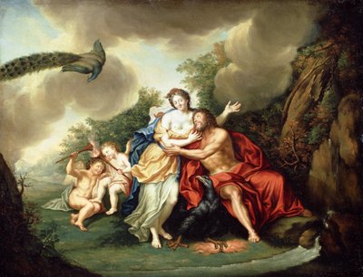 木星とジュノ（銅板の油） 作： Frans Christoph Janneck