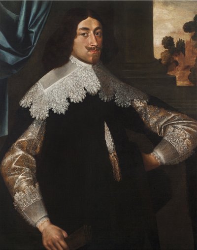 1641年、グリベルゲン伯、ウジェーヌ・ド・ベルゲスの肖像（3114331のペア） 作： Frans Denys