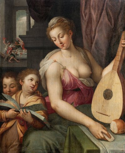 音楽の寓意、1575年頃 作： Frans Floris