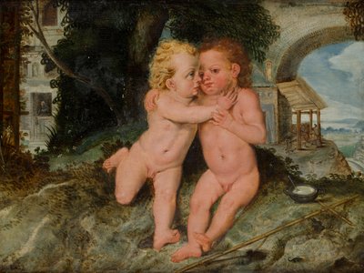 ヨハネスクナーベンとのキリストの子 作： Frans Floris
