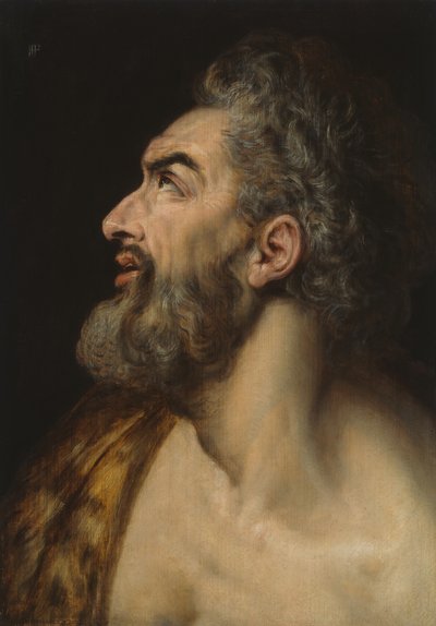 あごひげを生やした男の頭の研究、c。 1565年。 作： Frans Floris