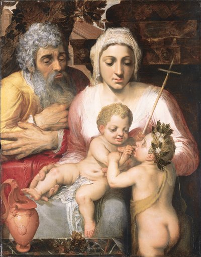 聖家族バプテスト聖ヨハネ、1546 作： Frans Floris