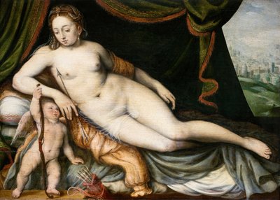 金星とキューピッド 作： Frans Floris I