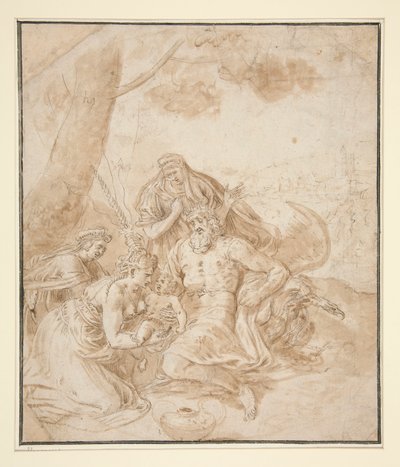 バッカスの誕生 作： Frans Floris the Elder