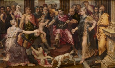 ソロモンの審判、1547年頃。 作： Frans Floris the Elder