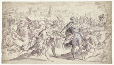 ヨシュアは使者をアイに送る ヨシュアの歴史（シリーズタイトル） 作： Frans Francken (I)