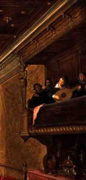 洗礼者聖ヨハネの頭をヘロデ王に贈るサロメからのミュージシャンの詳細 作： Frans Francken