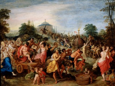 「バッカス行列」、17 世紀 作： Frans Francken II