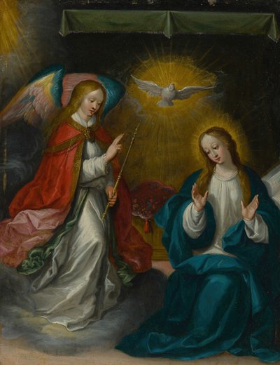 受胎告知、c。 1620年。 作： Frans Francken II
