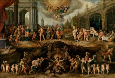 徳と悪徳のどちらかを選ばなければならない男、1635 作： Frans Francken the Younger
