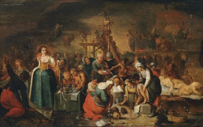 ウィッチズキッチン、17世紀初頭。 作： Frans Francken the Younger