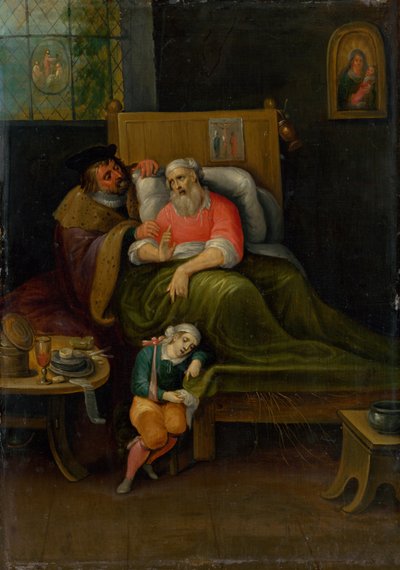 病気の七つの慈悲の作品を訪ねるc。 1620年。 作： Frans Francken the Younger