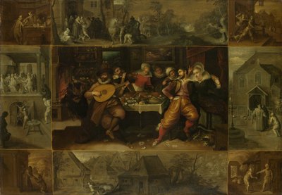 彼は放蕩息子の寓話、1620年 作： Frans Francken the Younger