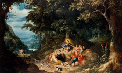 アポロと9人のミューズ 作： Frans & Govaerts Abraham (1589 1626) Francken