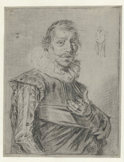 手を伸ばした若い男の肖像 作： Frans Hals (manner of)