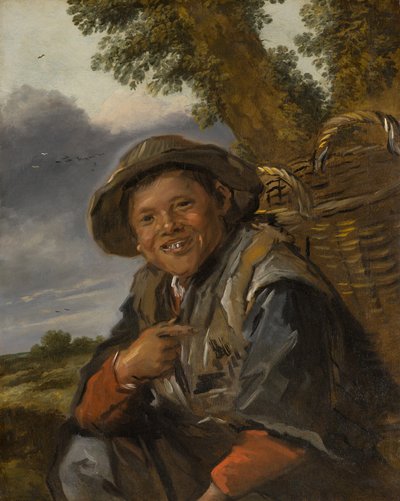フィッシャーボーイ、1635-1645年頃（またはそれ以降）（キャンバスに油彩） 作： Frans Hals